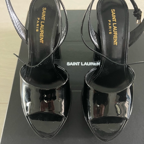 YSl Black Patent Shoes - Picture 3 of 10